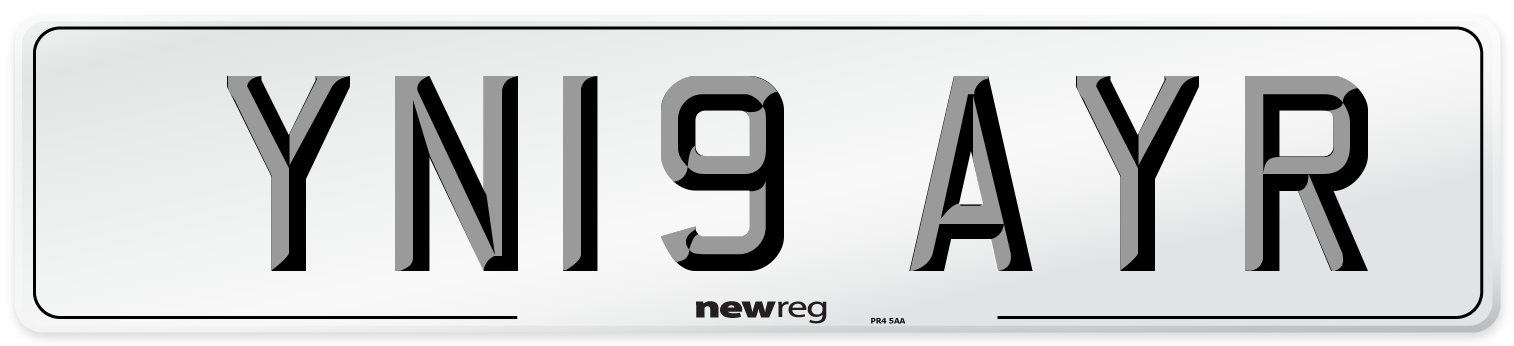YN19 AYR Number Plate from New Reg